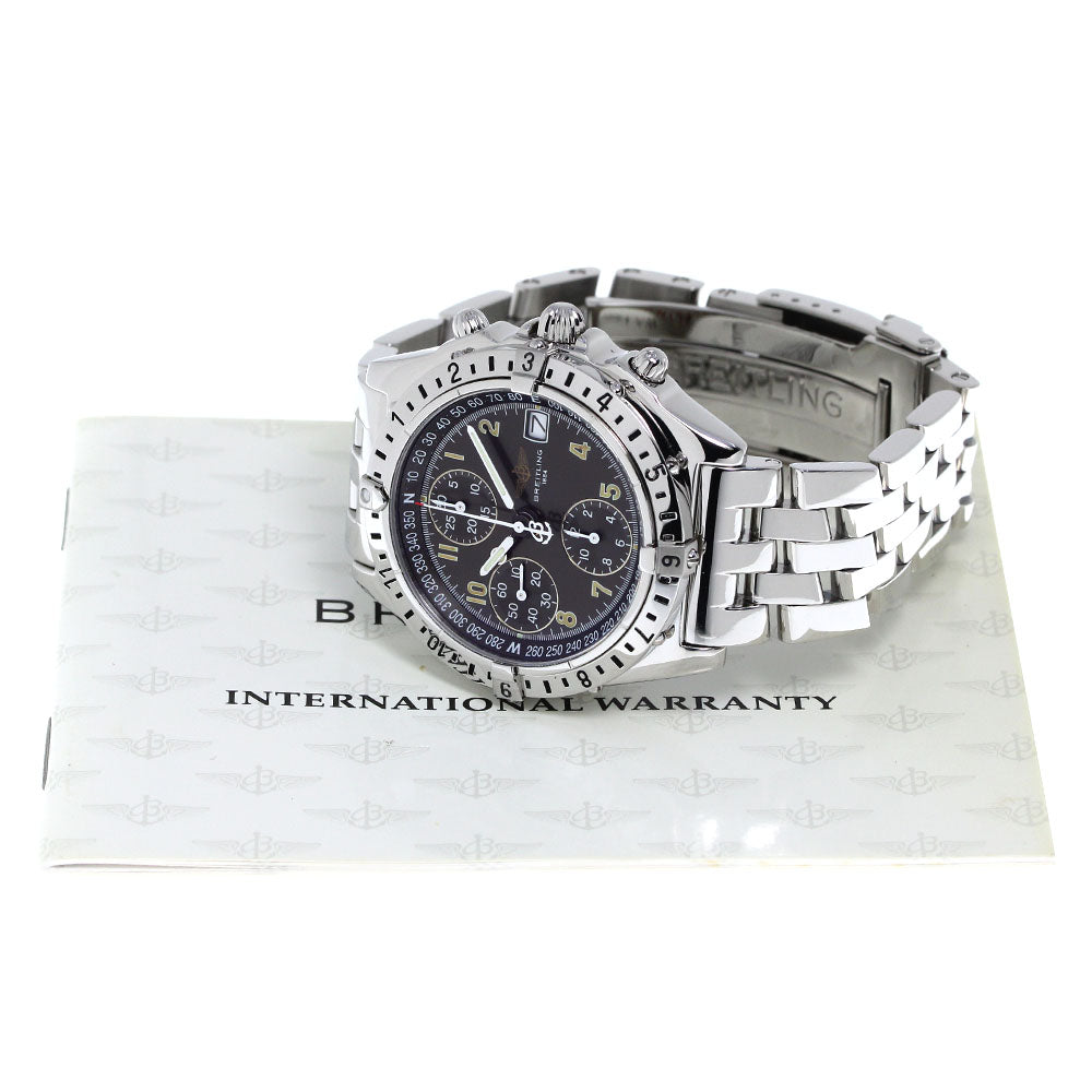 BREITLING Chronomat Longitude A20048 GMT gray Dial Automatic Men's Watch_813433