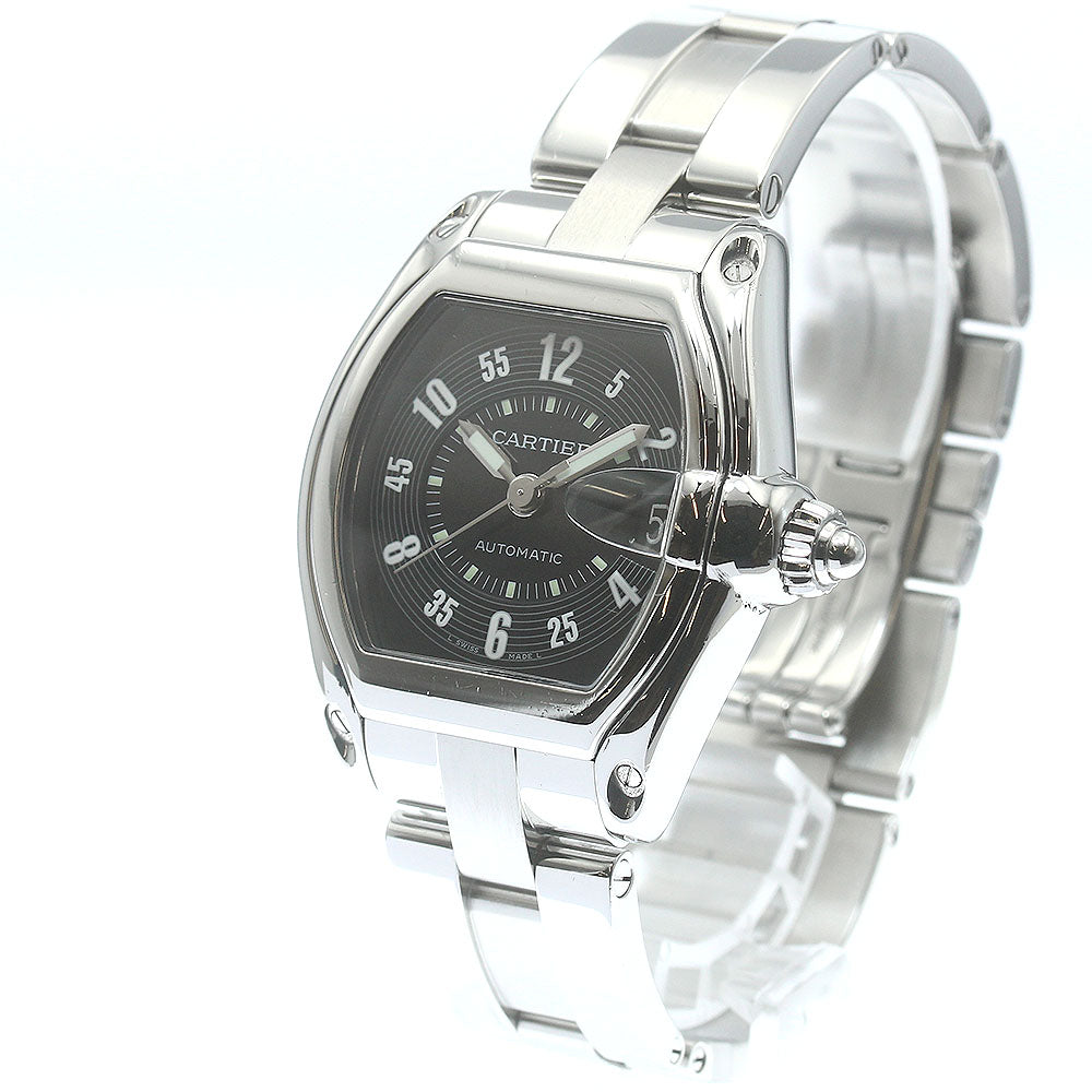 CARTIER Roadster LM W62004V3 Date black Dial Automatic Men's Watch_813884