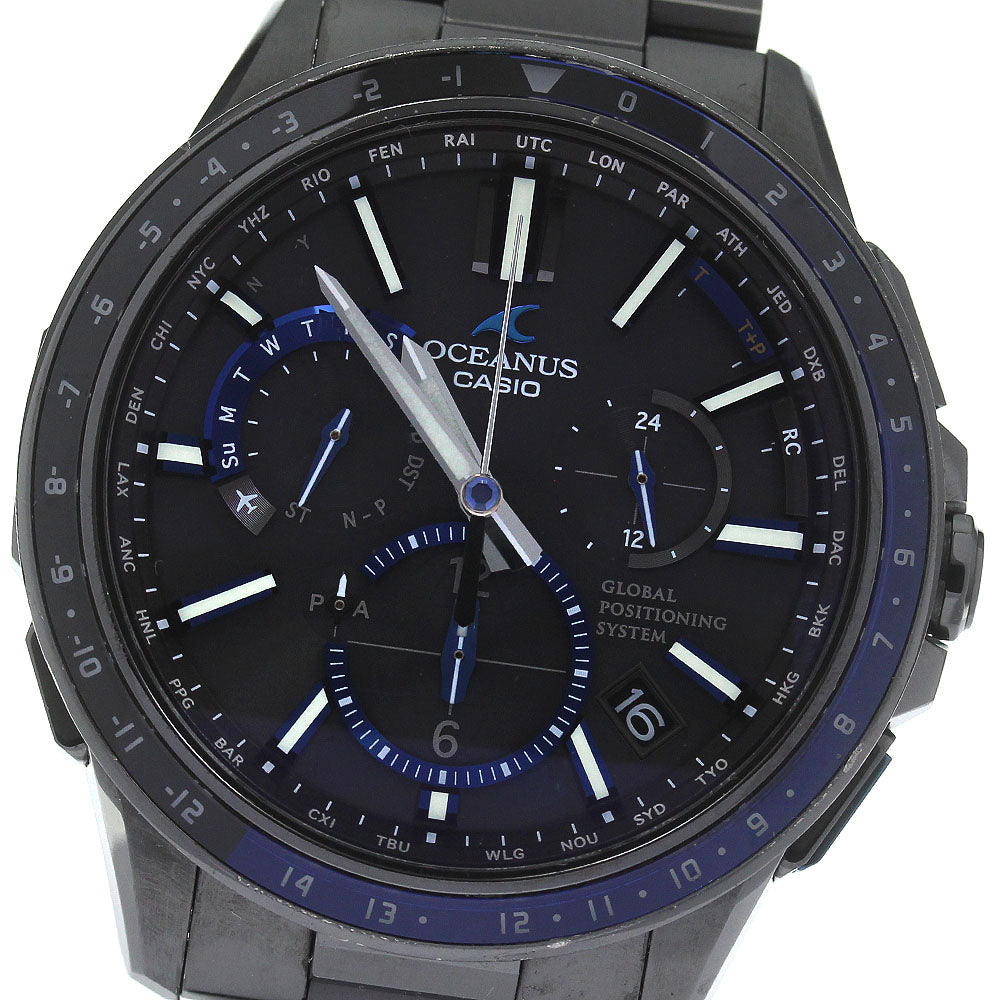 CASIO Oceanus OCW-G1100TB-1AJF Day date Solar Powered Radio Men's Watch_813928