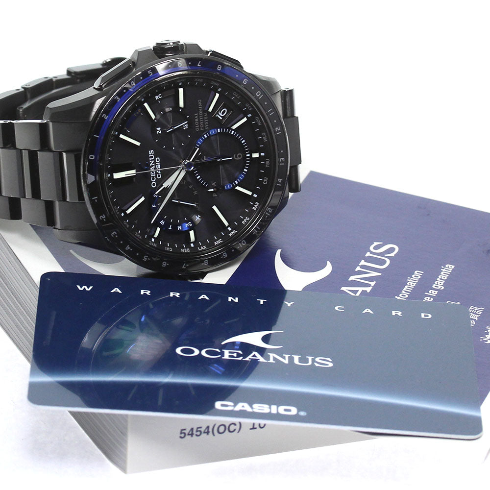 CASIO Oceanus OCW-G1100TB-1AJF Day date Solar Powered Radio Men's Watch_813928