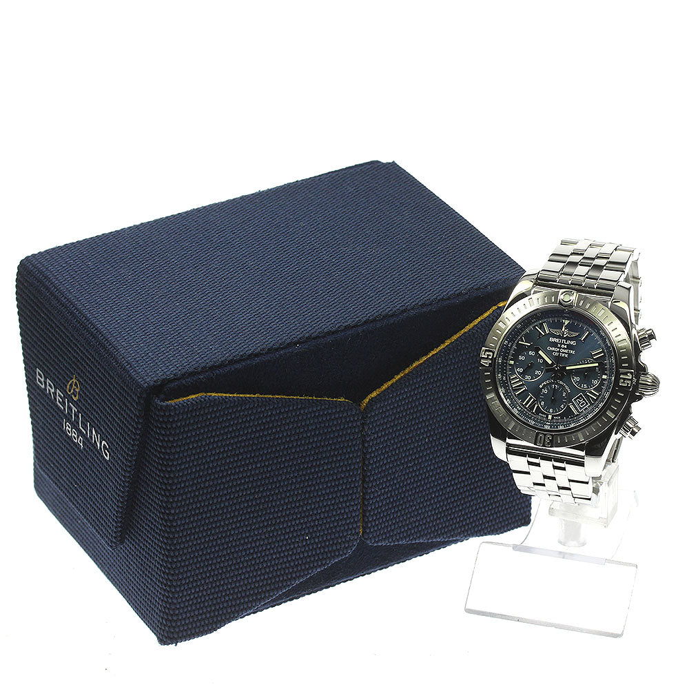 BREITLING Chronomat 44 Special Edition AB0115 blue Dial Automatic Men's_813994