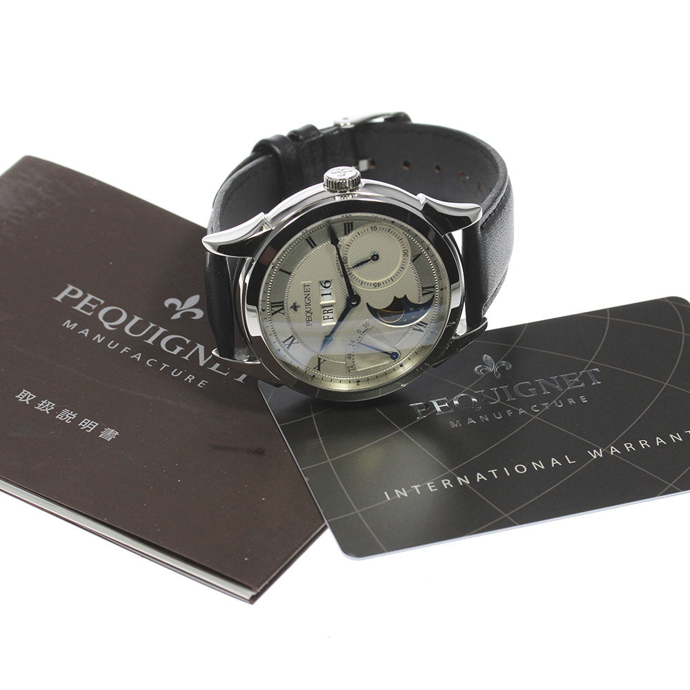 Pequignet Rue Royale Quatre Fonction 9010437 Moon phase Automatic Men's_814055