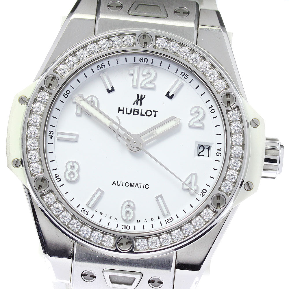 HUBLOT Big Bang One Click Steel Diamond 465.SE.2010.RW.1204 white Dial Automatic Boy's Watch_814057