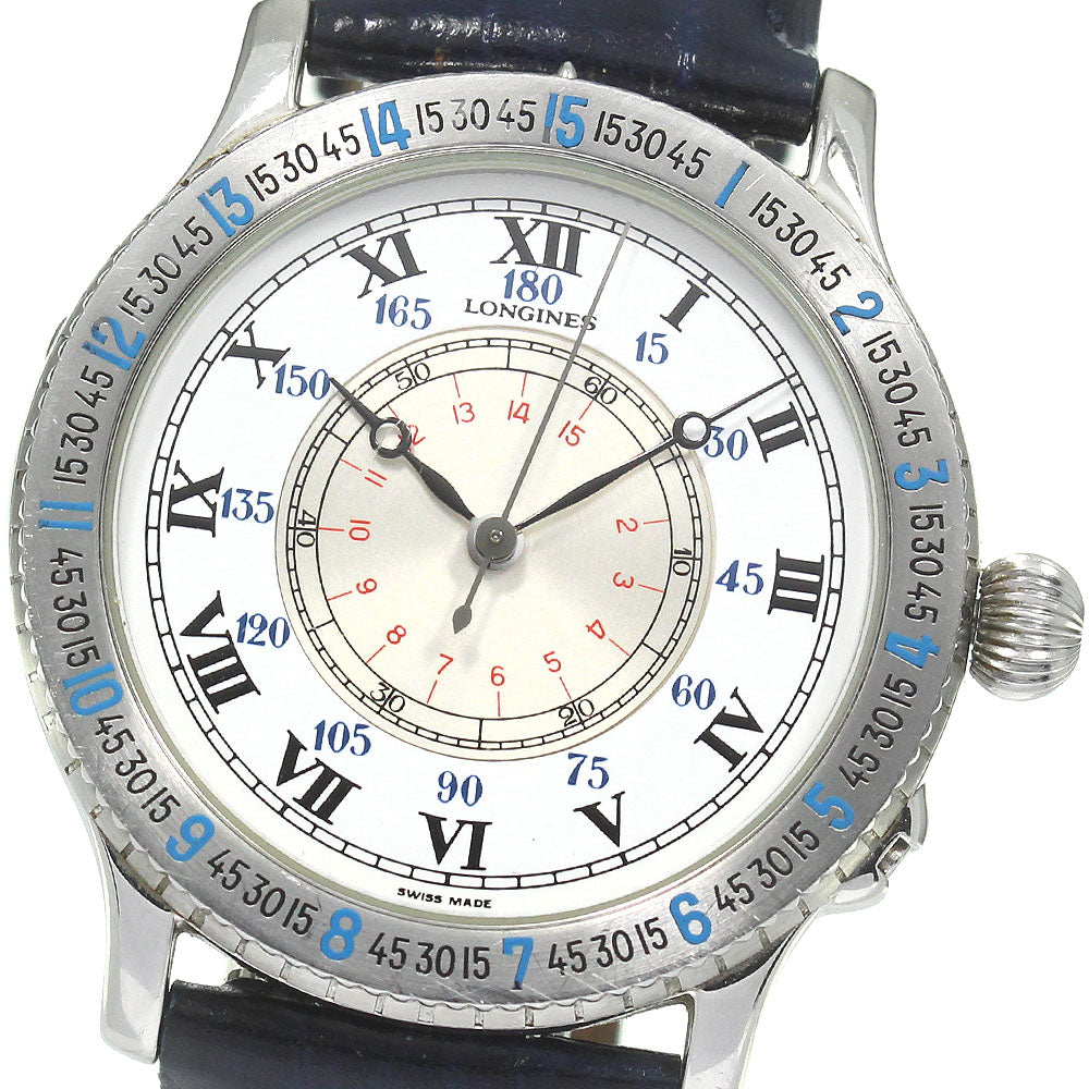 LONGINES Lindbergh Hour Bangle L2.601.4 Silver / White Dial Automatic Men's Watch_814202