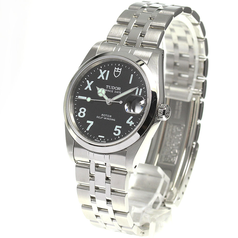 TUDOR Prince Date 74000N Cal.2824-2 Black Dial Automatic Men's Watch_814339
