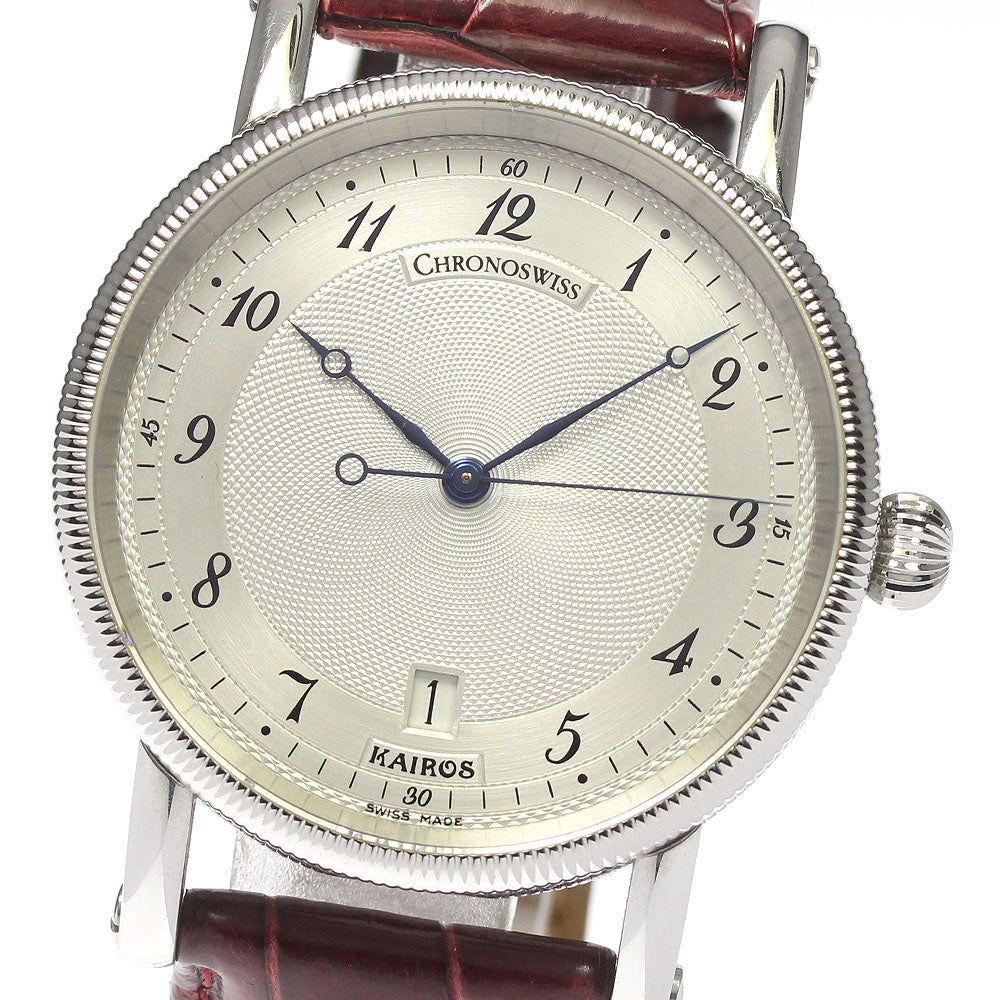 Chronoswiss Cairos CH2823 Date Silver Dial Automatic Men's Watch_814366