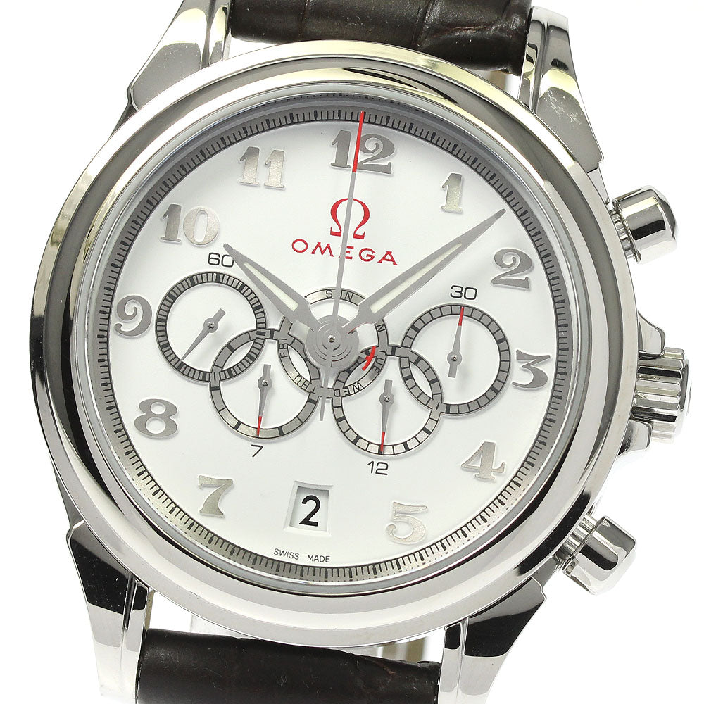 OMEGA Olympic Collection De Ville 422.13.41.52.04.001 5 counters chronograph white Dial Automatic Men's Watch_814376