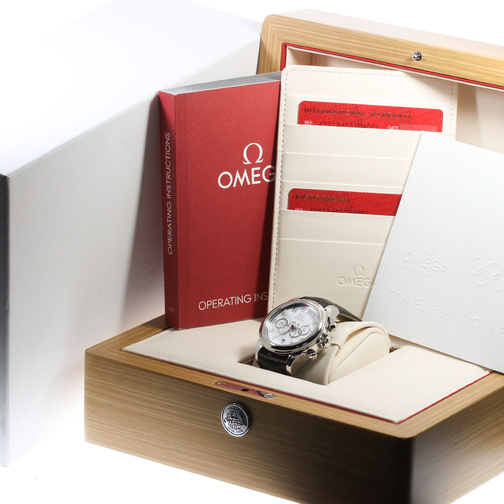 OMEGA Olympic Collection De Ville 422.13.41.52.04.001 5 counters chronograph white Dial Automatic Men's Watch_814376