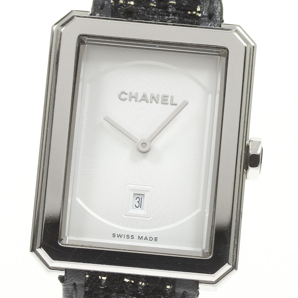 CHANEL boy friend H6954 Date white Dial Quartz Ladies Watch_814449