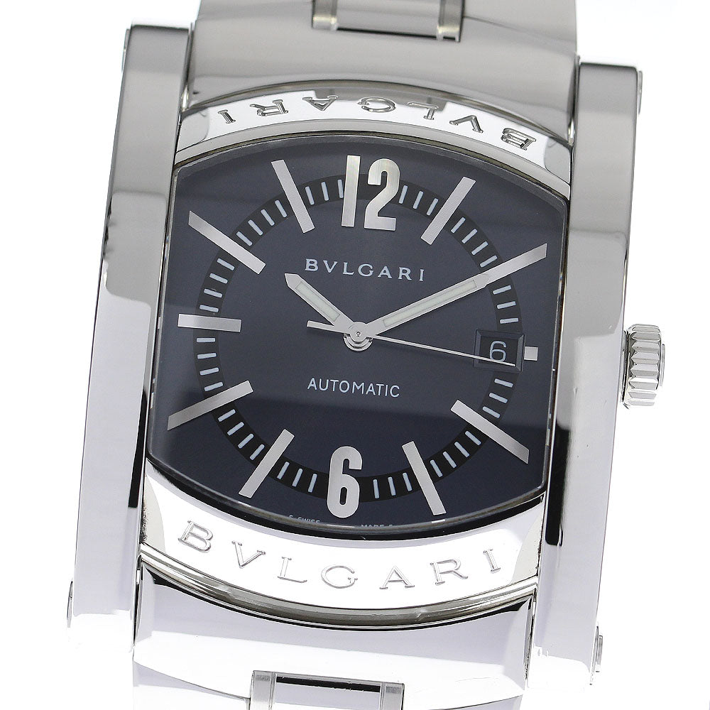 BVLGARI Assioma AA48S Date Navy Dial Automatic Men's Watch_814607