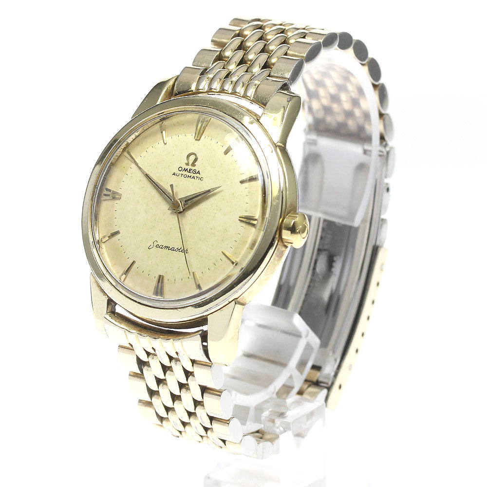 OMEGA Seamaster 2857-2856 Redial Cal.501 Rice Breath gold Dial Automatic Men's Watch_814636