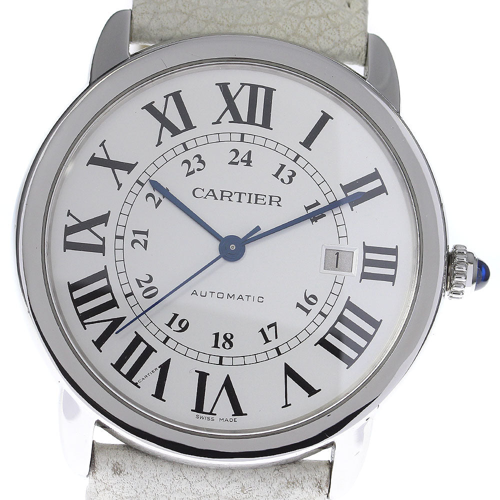 CARTIER Ronde SoloXL W6701010 Date Silver Dial Automatic Men's Watch_814806
