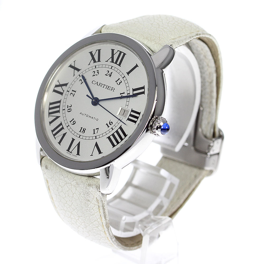 CARTIER Ronde SoloXL W6701010 Date Silver Dial Automatic Men's Watch_814806