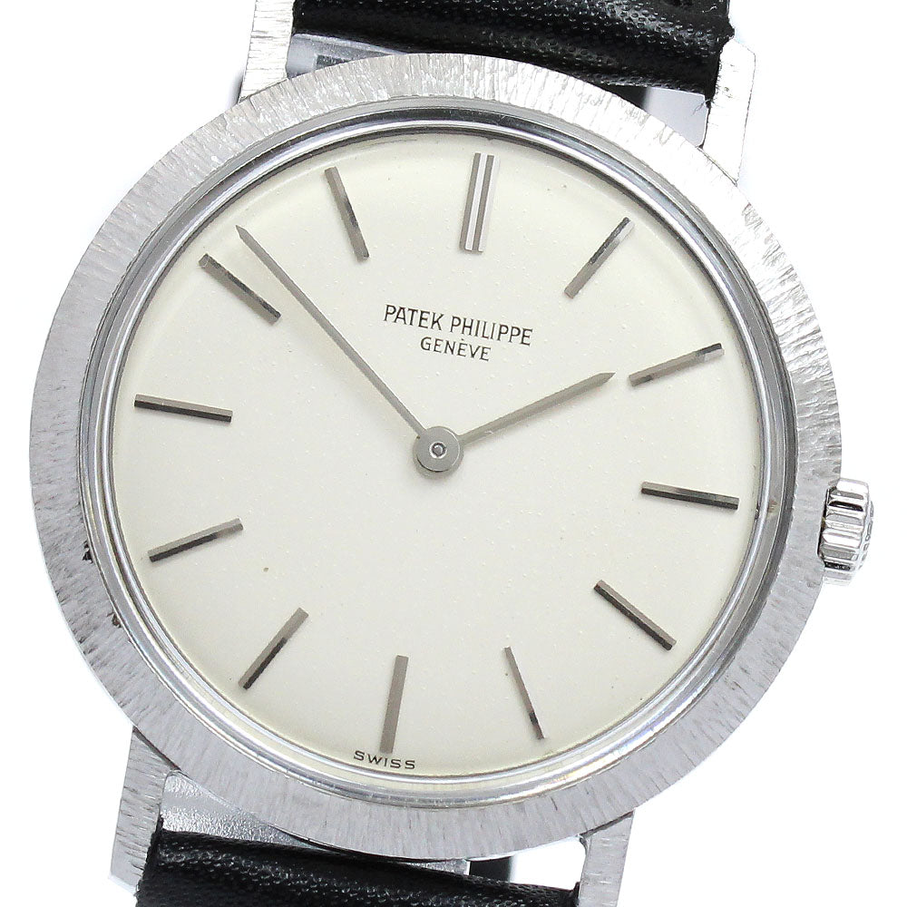 PATEK PHILIPPE Calatrava 3509A Silver Dial Hand Winding Men's Watch_814923