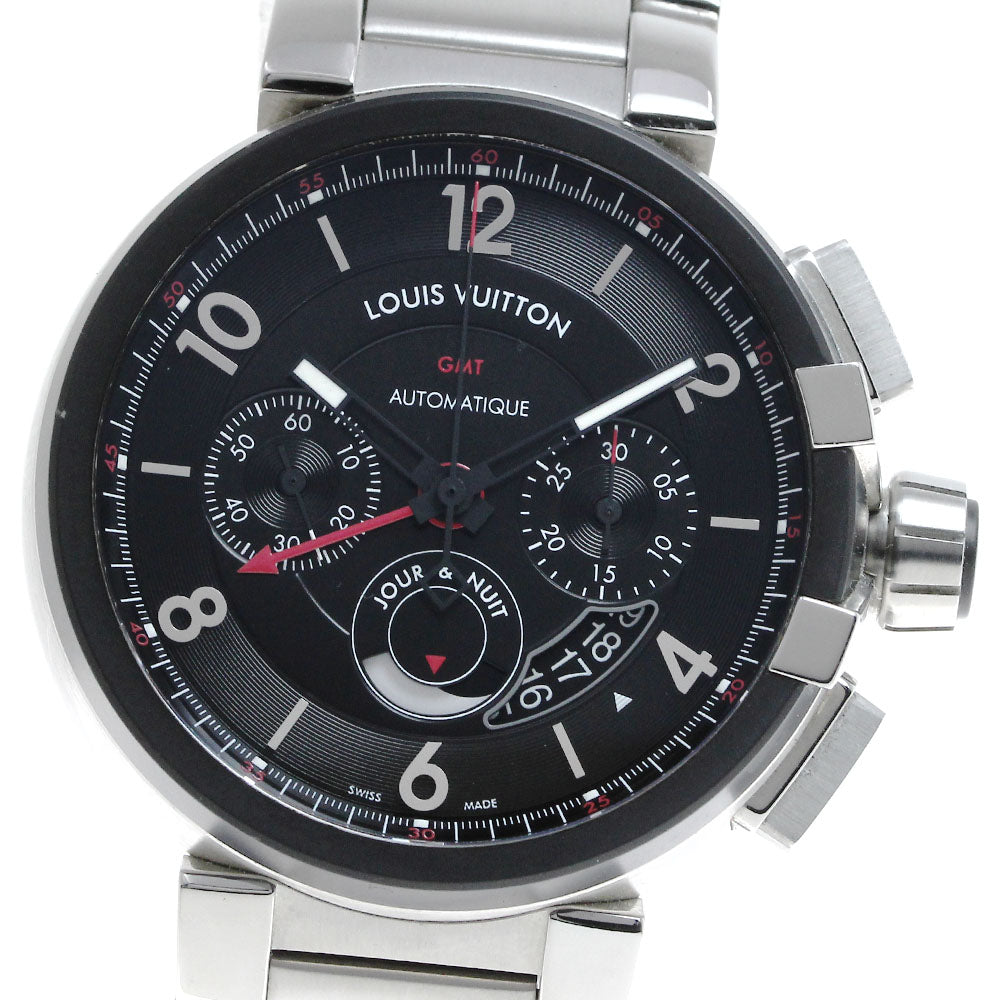LOUIS VUITTON Tambour Q1052 Chronograph GMT Automatic Men's Watch_814966