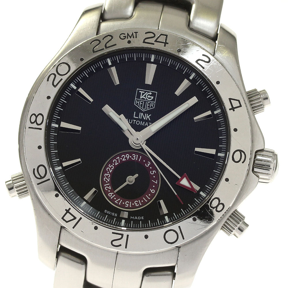 TAG HEUER Link WJF2115 GMT date Black Dial Automatic Men's Watch_815054