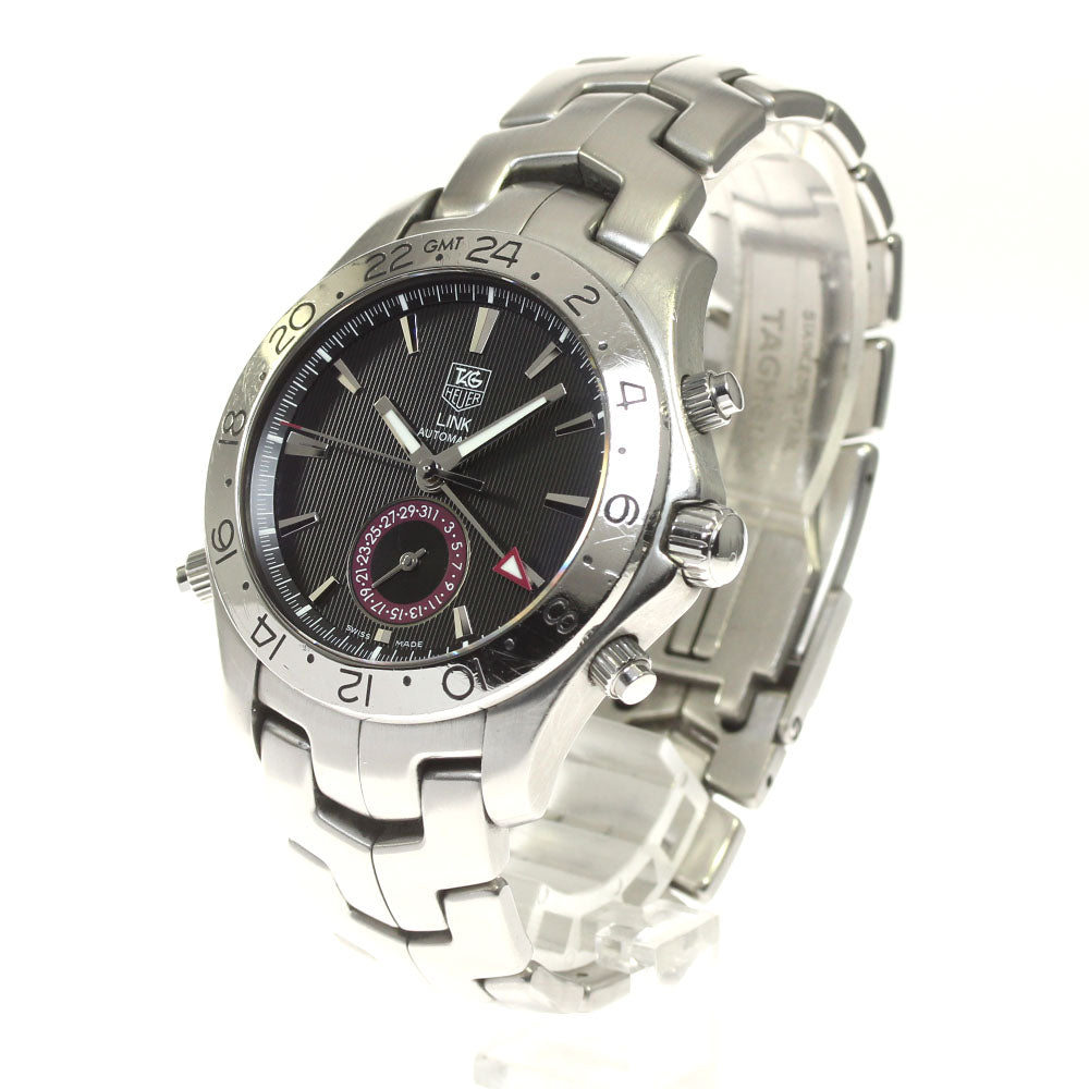 TAG HEUER Link WJF2115 GMT date Black Dial Automatic Men's Watch_815054