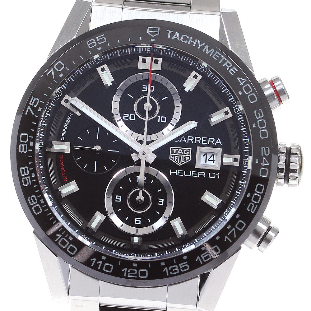 TAG HEUER Carrera Caliber Heuer 01 CAR201Z Chronograph black Dial Automatic Men's Watch_815113
