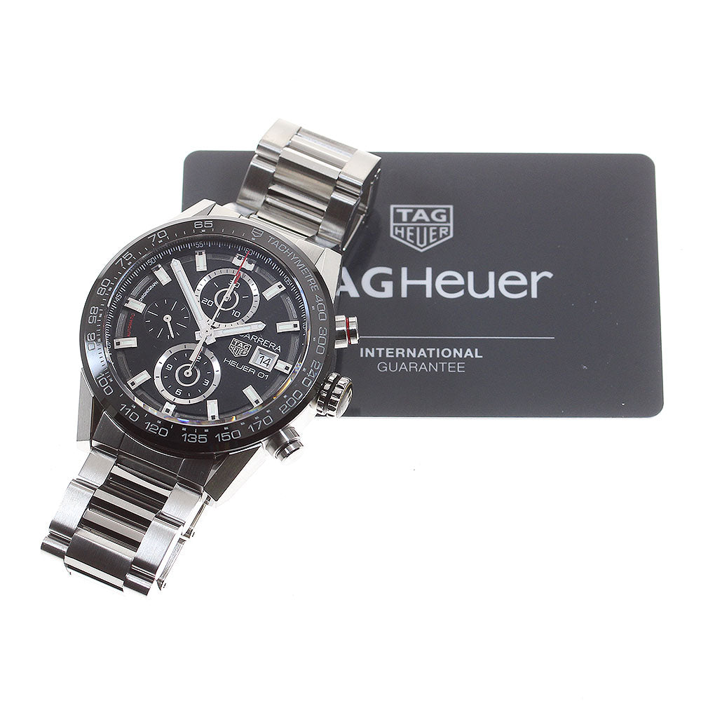 TAG HEUER Carrera Caliber Heuer 01 CAR201Z Chronograph black Dial Automatic Men's Watch_815113