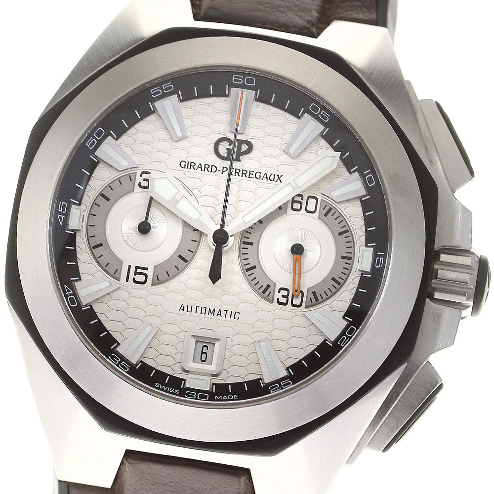 GIRARD-PERREGAUX Chronohawk 49970-11-131-HDBA Guilloched Bar AT Men's_815296