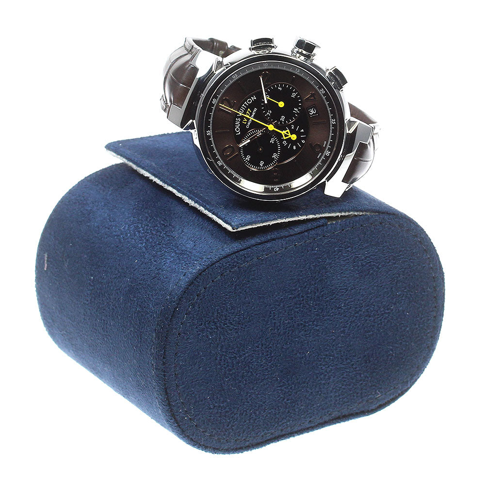 LOUIS VUITTON Tambour El Primero Q114A Chronograph Date Brown / Black Dial Automatic Men's Watch_815422