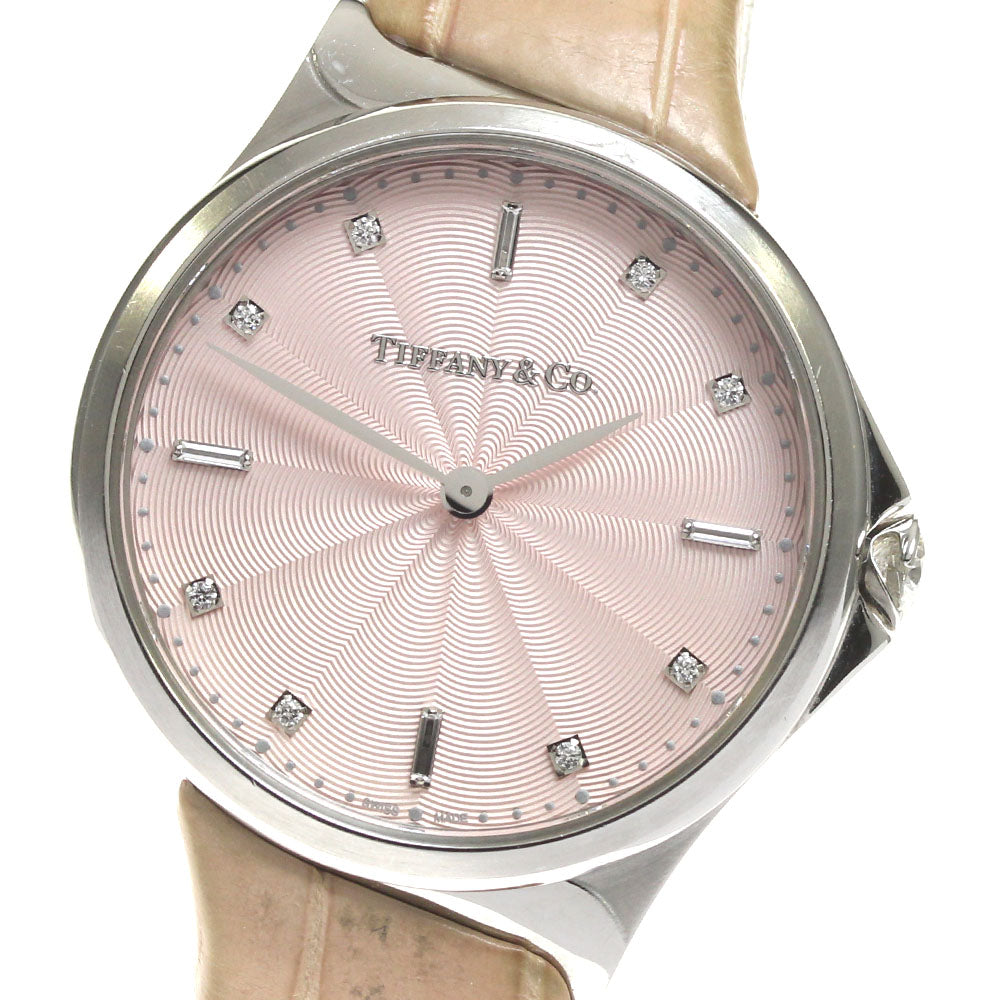 TIFFANY&Co. Metro 2 60874743 8P diamond pink Dial Quartz Ladies Watch_815427