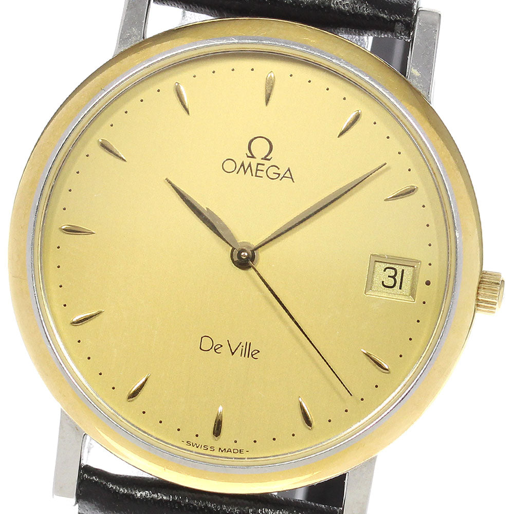 OMEGA De Ville gold Dial Quartz Men's Watch_815465