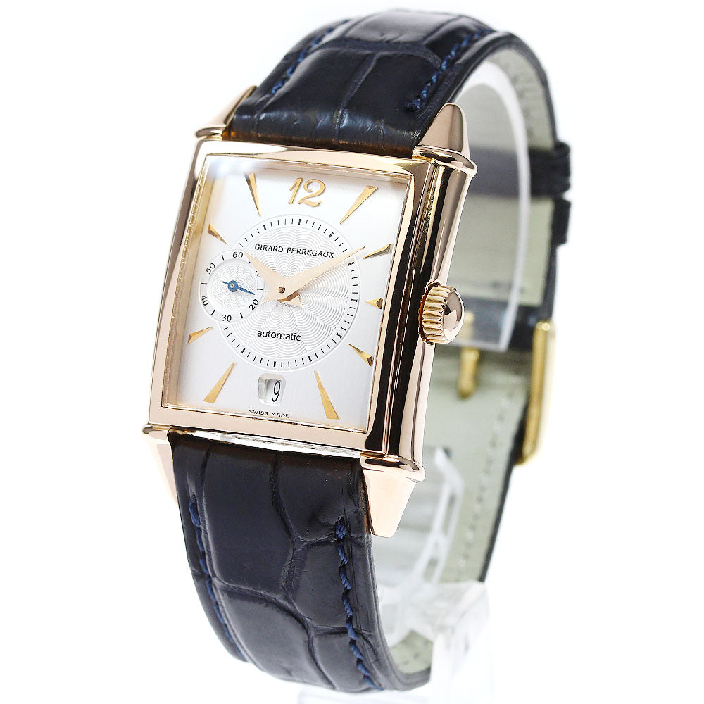 GIRARD PERREGAUX Vintage 1945 2596 K18PG small second Silver Dial Hand Winding Men's Watch_815678