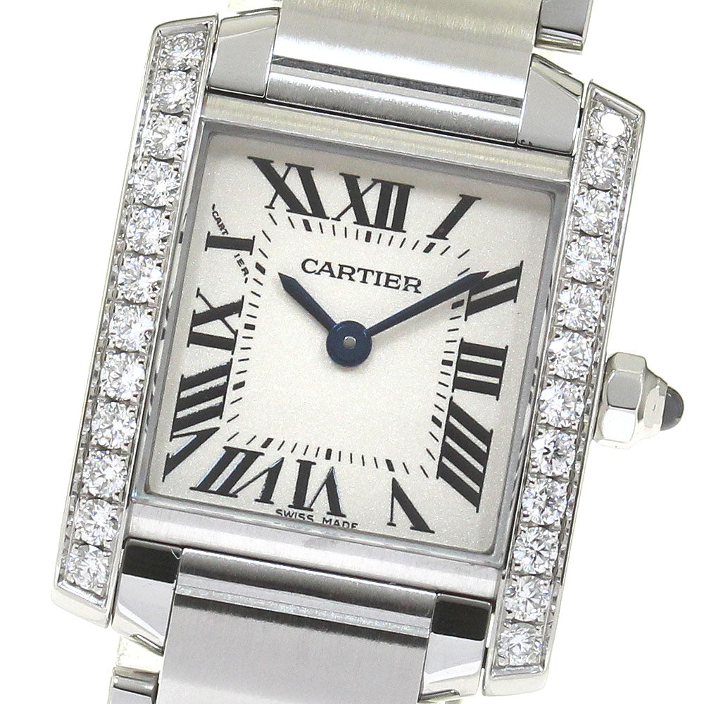 CARTIER Tank francaise SM W4TA0008 Side diamond Quartz Ladies Watch_815729