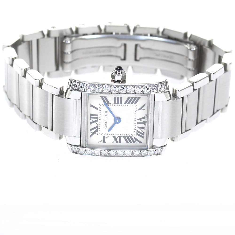 CARTIER Tank francaise SM W4TA0008 Side diamond Quartz Ladies Watch_815729