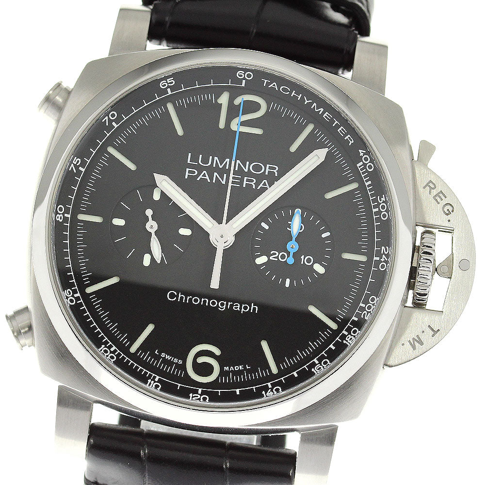 PANERAI Luminor Chrono PAM01109 Date Black Dial Automatic Men's Watch_815834