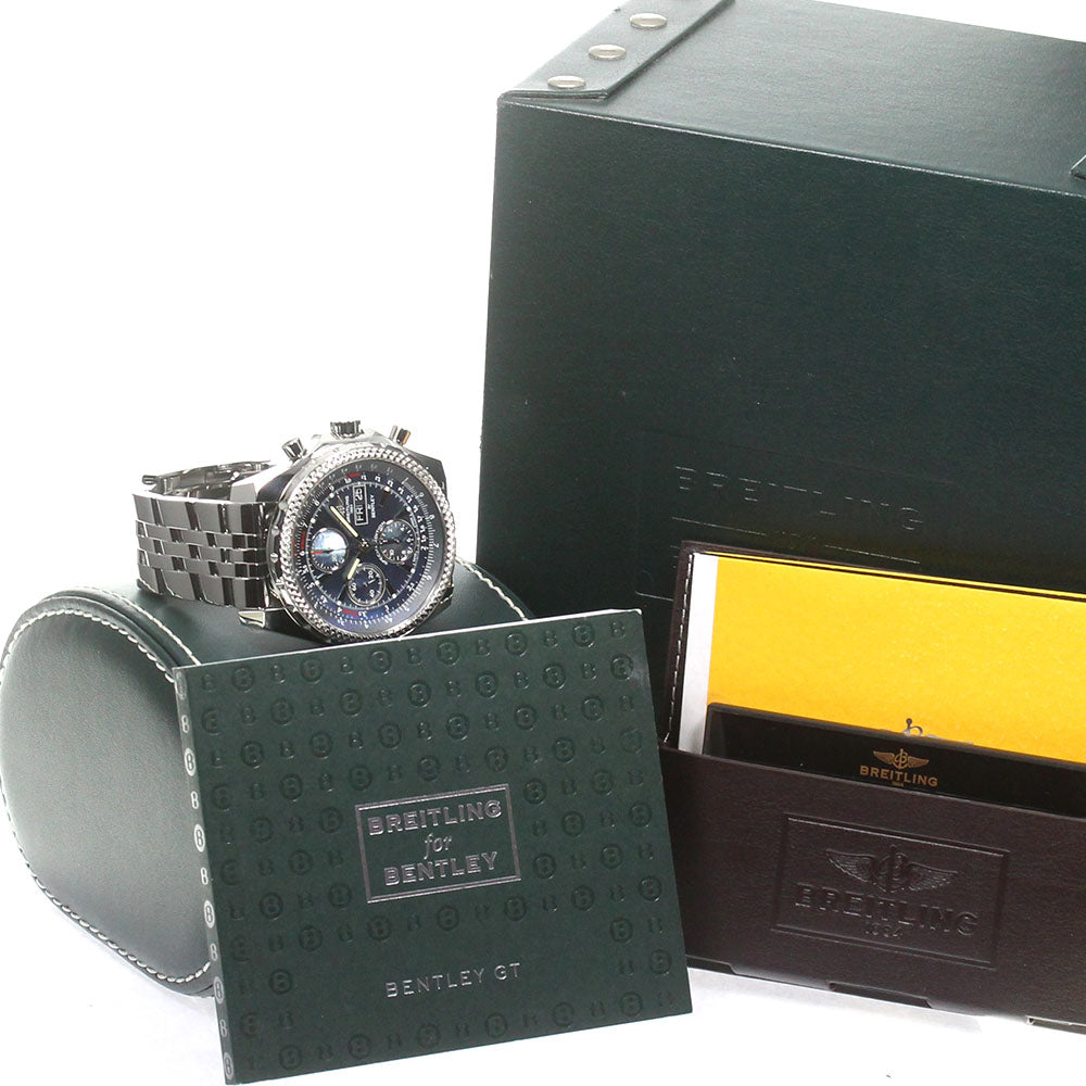 BREITLING Bentley GT A13362 Chronograph Japan only Blue shell Dial Auto_816005