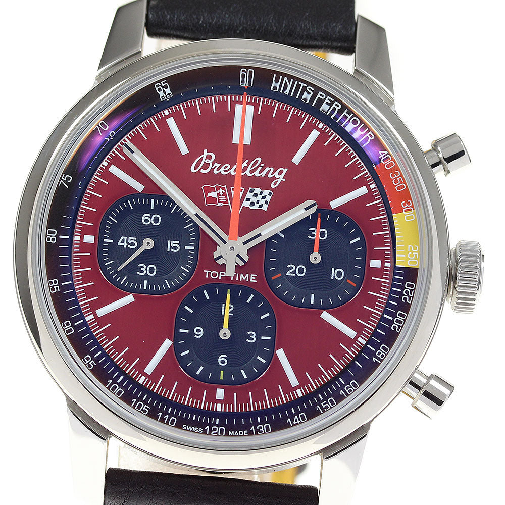 BREITLING top time chevrolet corvette AB0176 Chronograph Red / black Dial Automatic Men's Watch_816195