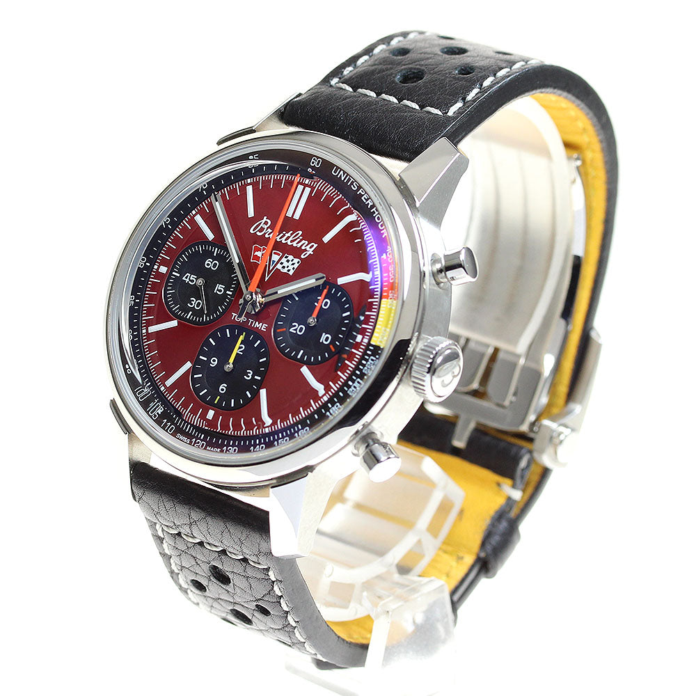 BREITLING top time chevrolet corvette AB0176 Chronograph Red / black Dial Automatic Men's Watch_816195