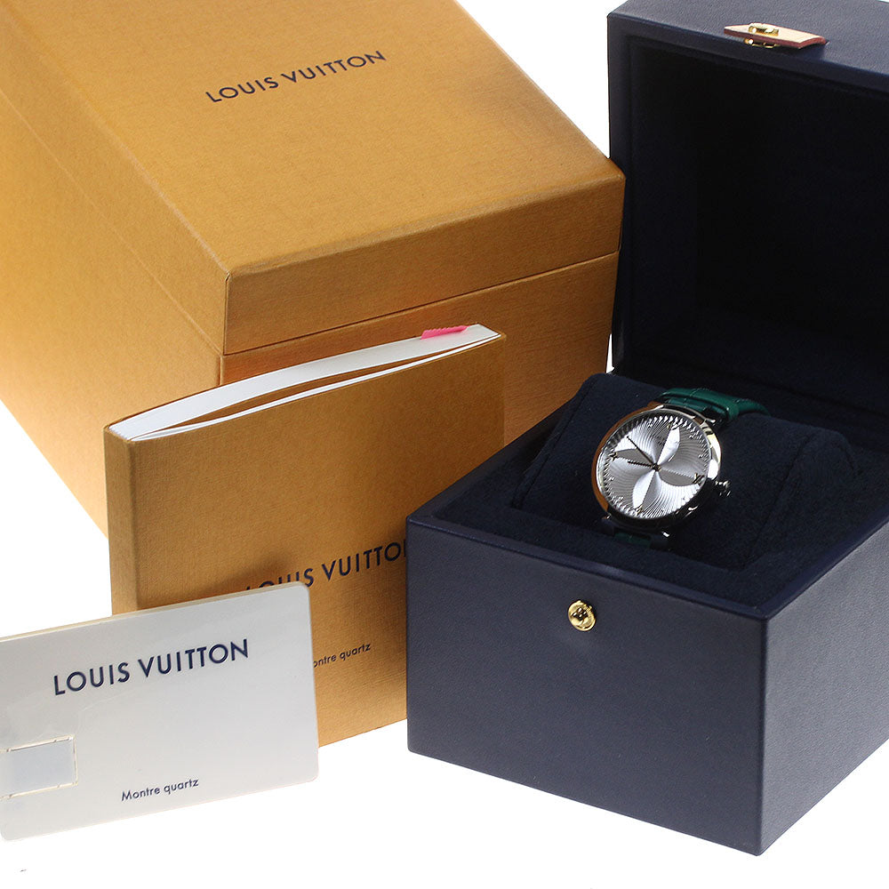 LOUIS VUITTON Tambour Slim QA015 Silver Dial Quartz Ladies Watch_816255