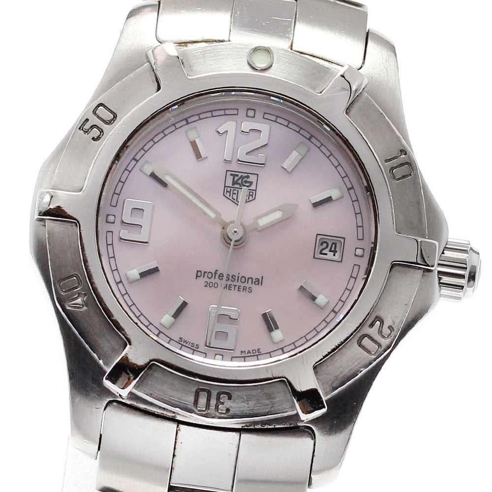 TAG HEUER Exclusive WN1319 Date Pink shell Dial Quartz Ladies Watch_816280