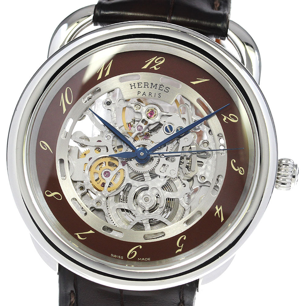 HERMES Arceau skeleton AR6.710 skeleton Dial Automatic Men's Watch_816307
