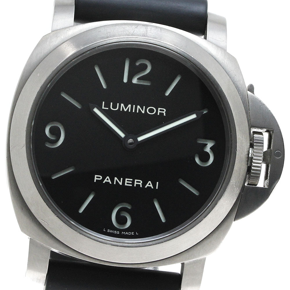 PANERAI Luminor base PAM00176 black Dial Hand Winding Men's Watch_816451