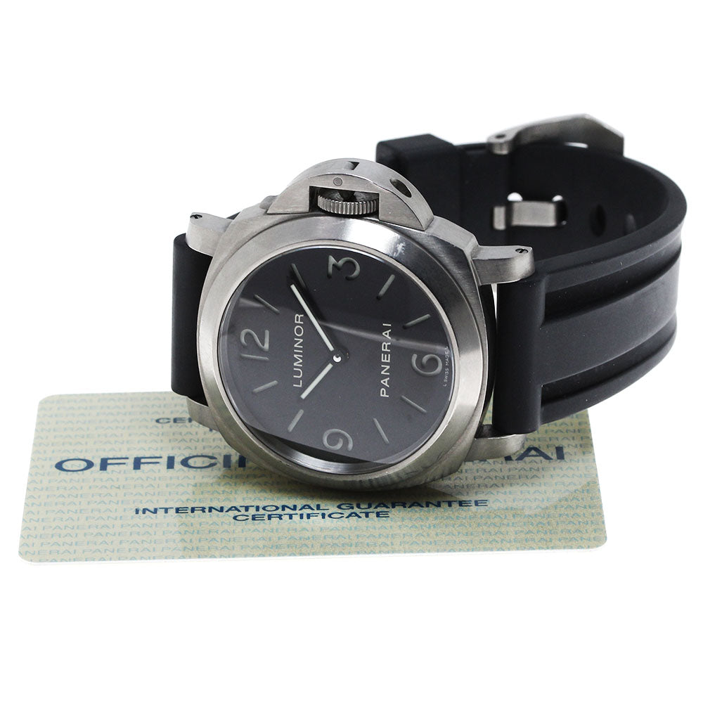 PANERAI Luminor base PAM00176 black Dial Hand Winding Men's Watch_816451