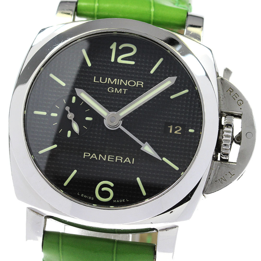 PANERAI Luminor 1950 3 Days Acciao PAM00535 GMT black Dial Automatic Men's Watch_816467