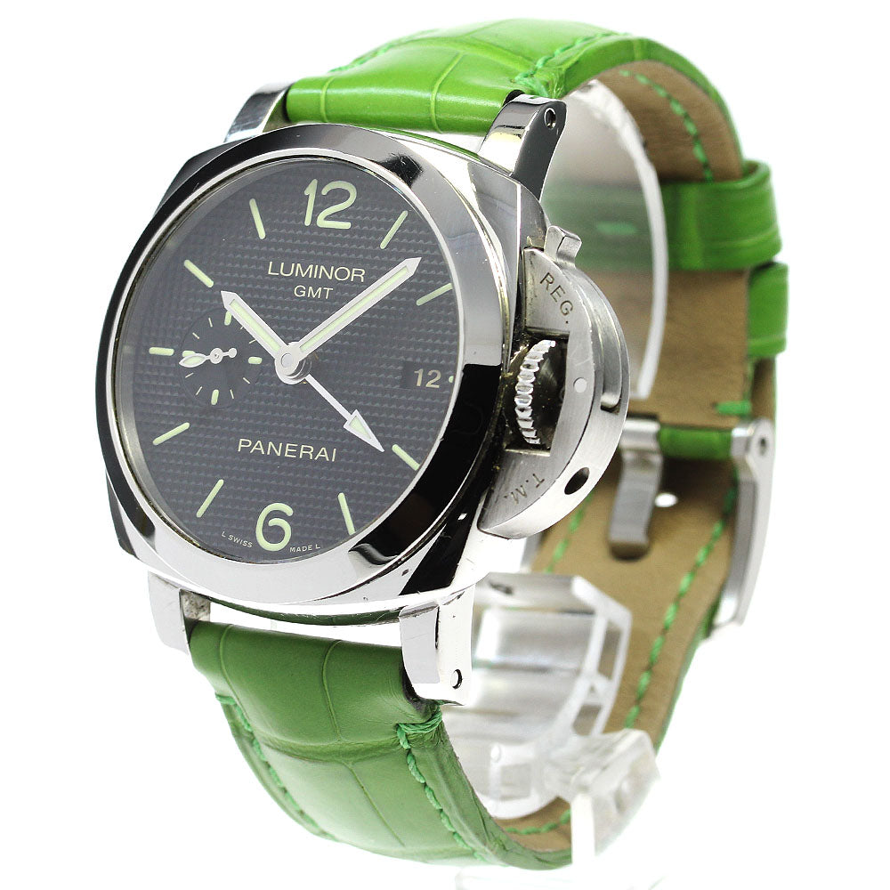 PANERAI Luminor 1950 3 Days Acciao PAM00535 GMT black Dial Automatic Men's Watch_816467