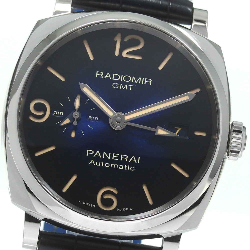 PANERAI Radiomir 1940 3 Days PAM00945 GMT Power Reserve Boutique Limited Edition blue Dial Automatic Men's Watch_816493