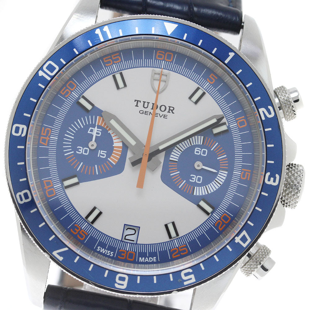 TUDOR Heritage Chrono 70330 Chronograph Blue gray Dial Automatic Men's Watch_816511