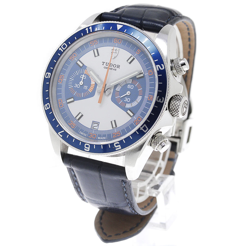 TUDOR Heritage Chrono 70330 Chronograph Blue gray Dial Automatic Men's Watch_816511