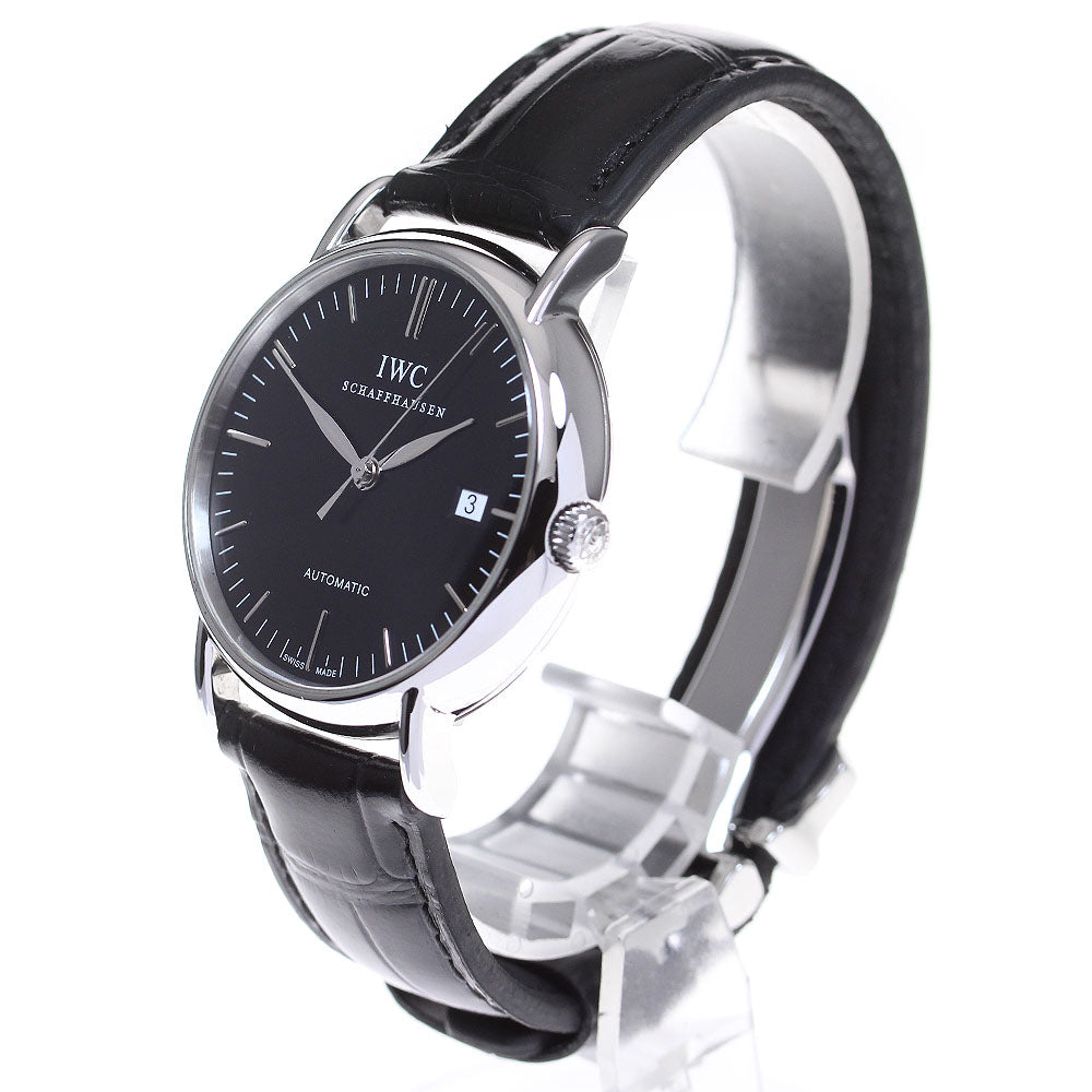 IWC SCHAFFHAUSEN Portofino IW356308 Date black Dial Automatic Men's Watch_816546
