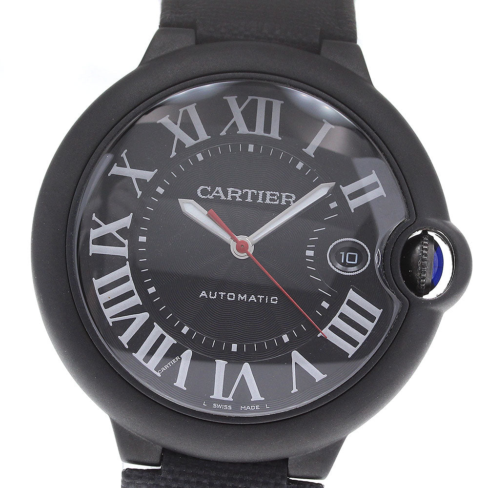 CARTIER Baron Blue 1.7 "" WSBB0015 Date black Dial Automatic Men's Watch_816568