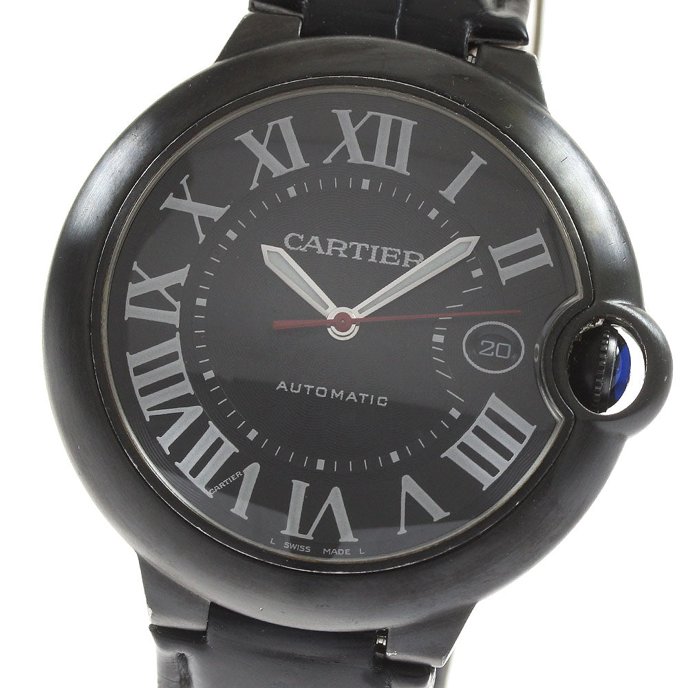 CARTIER Baron Blue 1.7 " WSBB0015 Date black Dial Automatic Men's Watch_816569