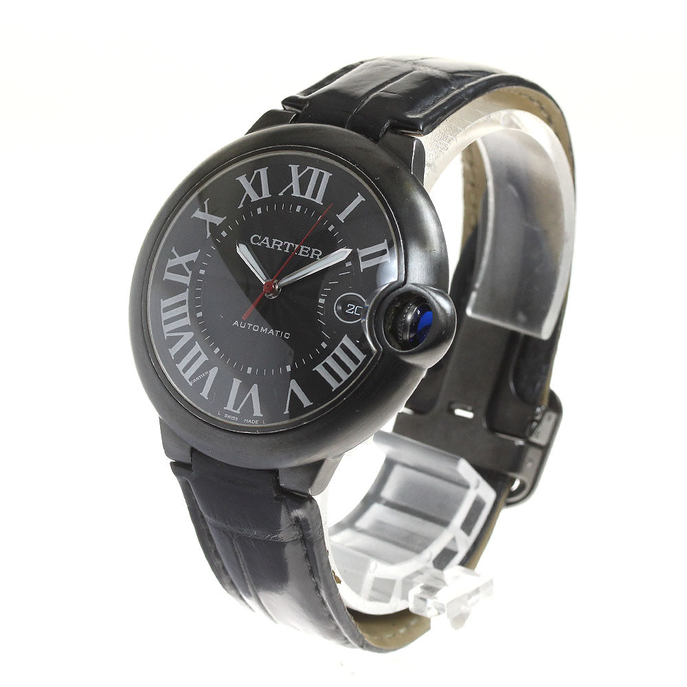 CARTIER Baron Blue 1.7 " WSBB0015 Date black Dial Automatic Men's Watch_816569
