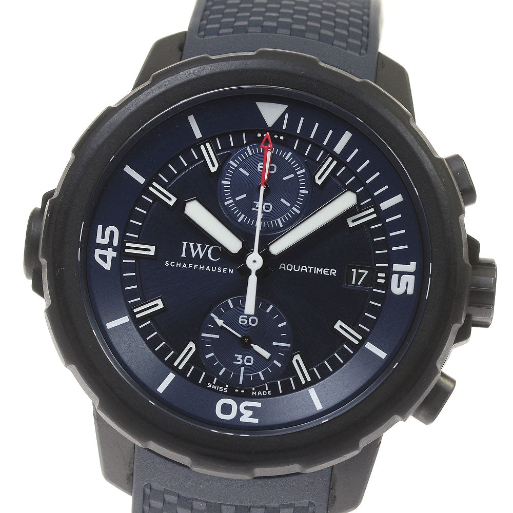 IWC SCHAFFHAUSEN Aquatimer Laureus Sport for Good IW379507 Chronograph Navy Dial Automatic Men's Watch_816570