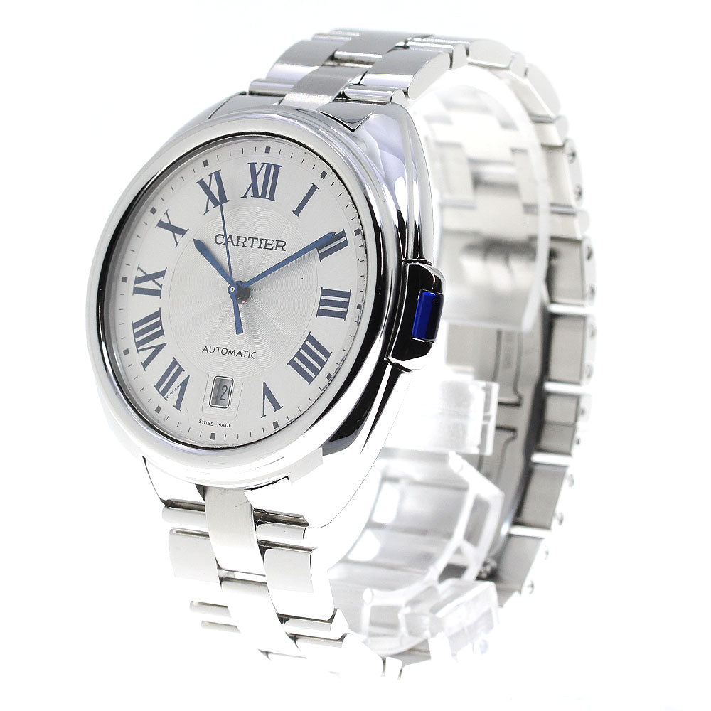 CARTIER Cres de Cartier WSCL0007 Date Silver Dial Automatic Men's Watch_816575
